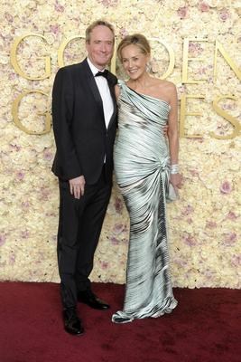 Jim Osborne und Sharon Stone-stock-foto