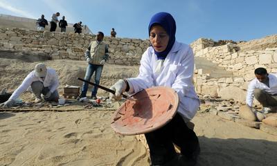 New archaeological discovery in Luxor, Egypt-stock-photo