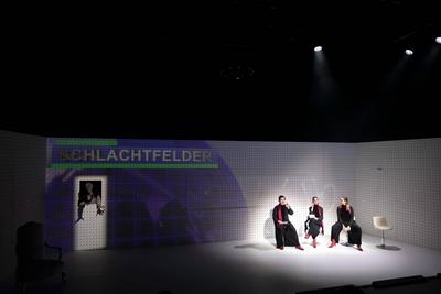 Berliner Ensemble Future Macbeth-stock-foto