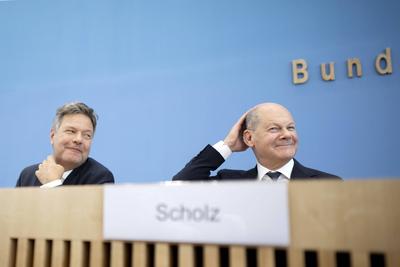 Scholz, Habeck - Bundeshaushalt 2025 DEU, Deutschland, Germany, Berlin, 05.07.2024 Robert Habeck , Bundesminister fuer W-stock-foto