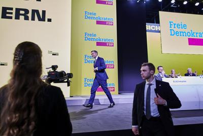 FDP-Sonderparteitag - Christian Lindner-stock-foto