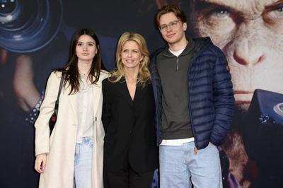 Ava Bremer, Miriam Lahnstein, Fionn Bremer-stock-foto