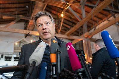 News Themen der Woche KW13 News Bilder des Tages Northvolt - Baubeginn Batteriezellfabrik bei Heide in Schleswig-Holstei-stock-foto