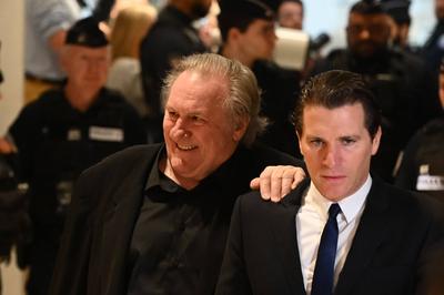 Appearance of French actor Gerard Depardieu at the Paris TGI, March 25, 2025-stock-photo