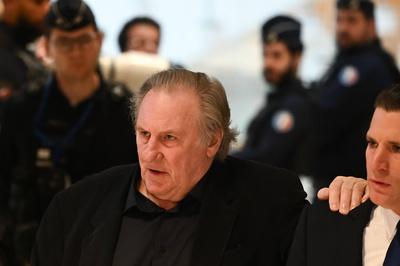 Appearance of French actor Gerard Depardieu at the Paris TGI, March 25, 2025-stock-photo