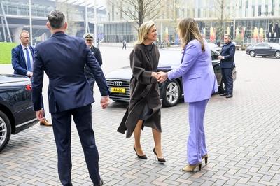 Queen M?xima at SchuldenlabNL meeting on social debt collection, Amsterdam, The Netherlands-stock-foto