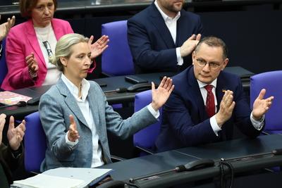 Konstituierende Sitzung im Bundestag - 21. Legislaturperiode-stock-foto