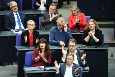 Konstituierende Sitzung im Bundestag - 21. Legislaturperiode-stock-foto