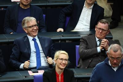 Konstituierende Sitzung im Bundestag - 21. Legislaturperiode-stock-foto