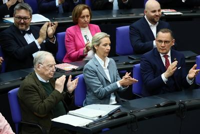 Konstituierende Sitzung im Bundestag - 21. Legislaturperiode-stock-foto