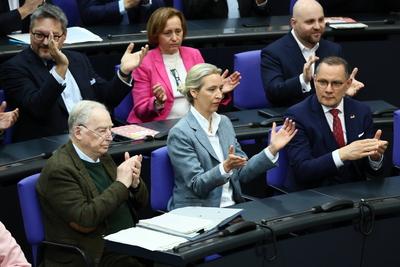 Konstituierende Sitzung im Bundestag - 21. Legislaturperiode-stock-foto