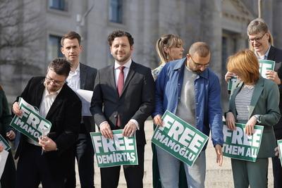 Felix Banaszak, Deutschland, Berlin, Reichstag, Bundestagsfraktion B?ndnis 90/Die Gr?nen, Solidarit?tsfoto f?r Ekrem Ima-stock-foto