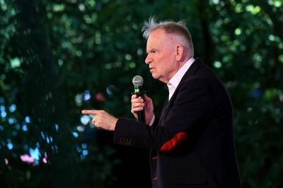 JAIPUR INDIA JANUARY 26 English novelist and former politician Jeffrey Archer during ?Heads You Wi-stock-foto