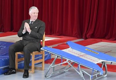 Royal Visit to Mechelen as European Volunteer Capital-stock-foto