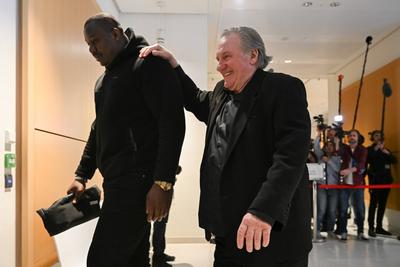 Appearance of French actor Gerard Depardieu at the Paris TGI, March 25, 2025-stock-photo