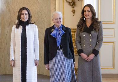Visite de Kate Middleton au Danemark: rencontre avec la Reine Margrethe. 23 February 2022. Catherine, The Duchess of Ca-stock-foto