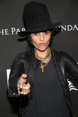 LOS ANGELES, CA - JANUARY 15: Linda Perry at 10th Anniversary Gala Benefiting CORE at The Wiltern Theatre in Los Angele-stock-photo