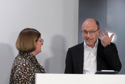 Bilanzpressekonferenz der Helaba-stock-foto