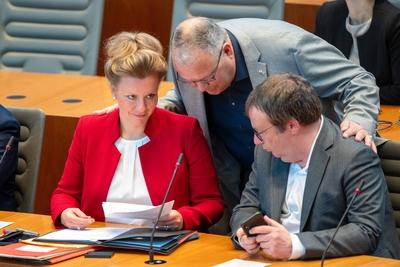 92. Sitzung des Landtags Nordrhein-Westfalen-stock-foto