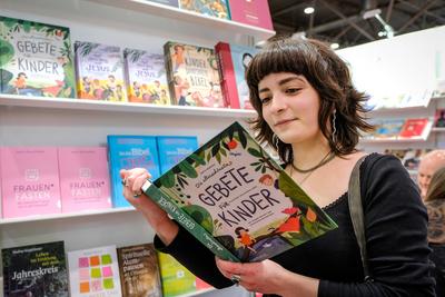 Leipziger Buchmesse mit Ausstellern aus 45 Laendern-stock-foto