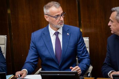 NATIONAL COUNCIL OF SLOVAKIA MEETING-stock-foto