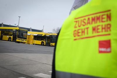 Berlin, Eindr?cke vom BVG Streik-stock-foto