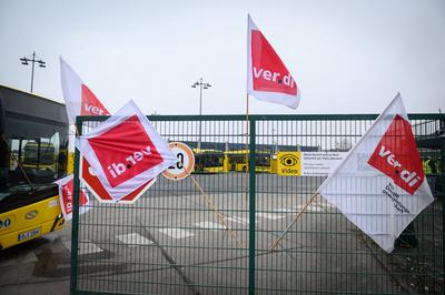 Berlin, Eindr?cke vom BVG Streik-stock-foto