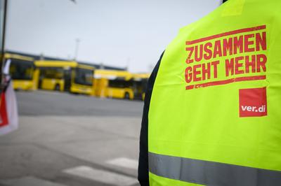 Berlin, Eindr?cke vom BVG Streik-stock-foto