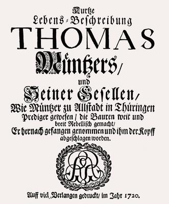 facsimile of a pamphlet against Thomas M?ntzer, 1489 ? 1525, German preacher and theologian, digitally edited facsimile-stock-foto