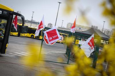 Berlin, Eindr?cke vom BVG Streik-stock-foto