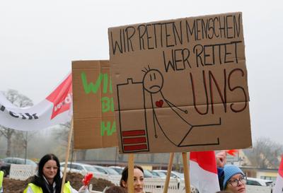 Streik_ DRK-stock-foto