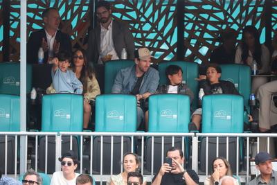 Lionel Messi & Family at 2025 Miami Open-stock-photo