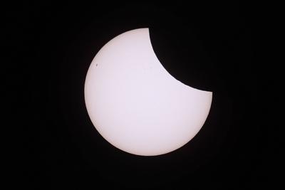Partielle Sonnenfinsternis-stock-foto