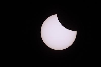 Partielle Sonnenfinsternis-stock-foto