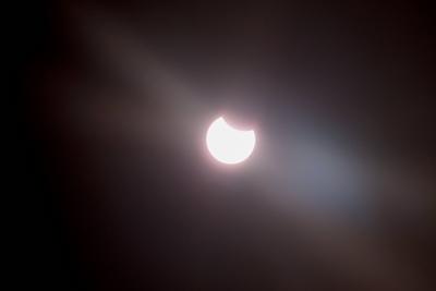 Partielle Sonnenfinsternis-stock-foto