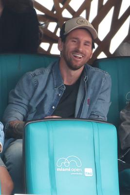 Lionel Messi & Family at 2025 Miami Open-stock-photo