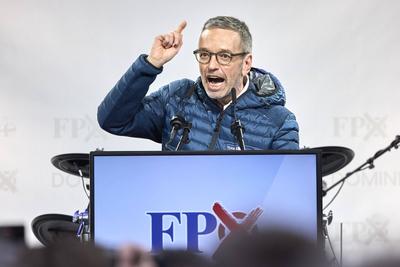 Wahlkampfauftakt FP? Wien-stock-foto