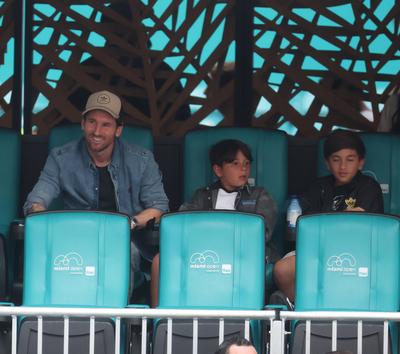 Lionel Messi & Family at 2025 Miami Open-stock-photo