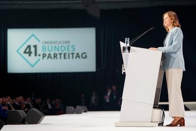 29.03.2025 - Wiener Neustadt, Nieder?sterreich, ?sterreich: Arena Nova Wiener Neustadt; 41. ordentlicher Bundesparteitag-stock-foto