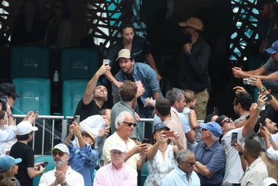 Lionel Messi & Family at 2025 Miami Open-stock-photo