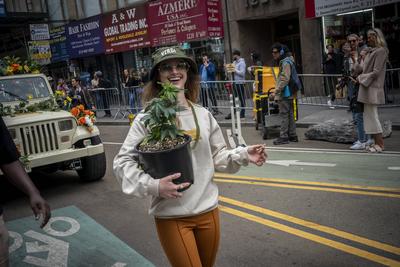 Annual march for marijuana in New York Advocates for marijuana march in New York on Saturday, May 4, 2024 at the 51st an-stock-foto