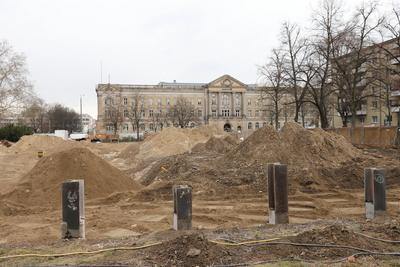 Abriss Staudenhof Potsdam-stock-foto
