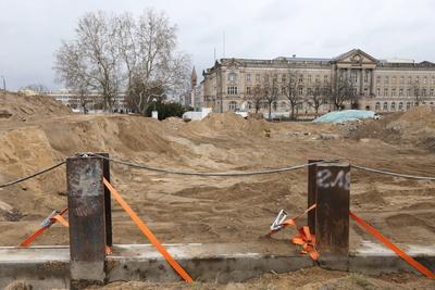 Abriss Staudenhof Potsdam-stock-foto
