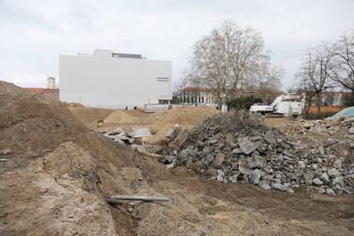 Abriss Staudenhof Potsdam-stock-foto