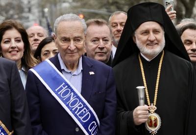 Desfile do dia da independencia grega em nyc 2025.-stock-foto