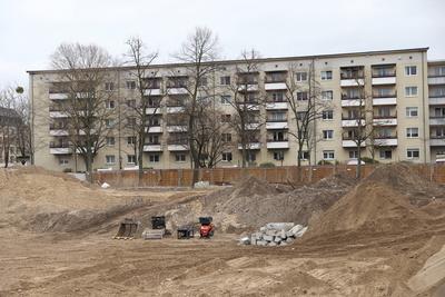 Abriss Staudenhof Potsdam-stock-foto