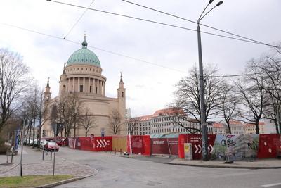 Abriss Staudenhof Potsdam-stock-foto