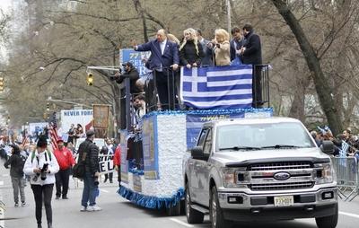 Desfile do dia da independencia grega em nyc 2025.-stock-foto
