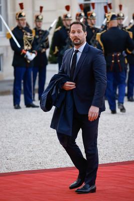 Diner d&#039;etat en l&#039;honneur du Roi et de la Reine du Danemark-stock-foto