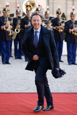 Diner d&#039;etat en l&#039;honneur du Roi et de la Reine du Danemark-stock-foto